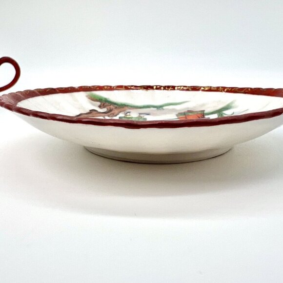 Antique Japanese Kutani Porcelain Teacup & Saucer Set Hand-Painted - Picture 5 of 11